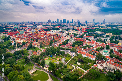 Obraz na płótnie Warszawa w salonie