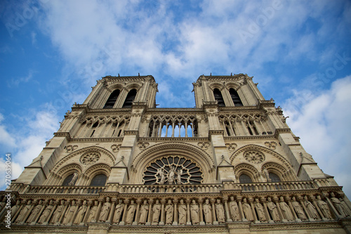 Seen of Cathedral Notre Dame de Paris 
