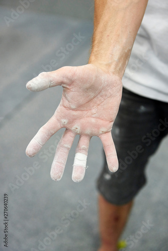 Climber's hand