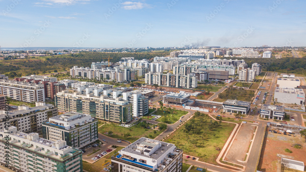 Aerial view of  Northwest Neighborhood in Brasilia, Brazil.