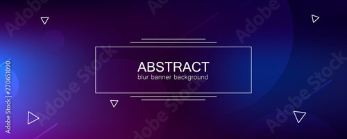 Abstract banner with gradient shapes 