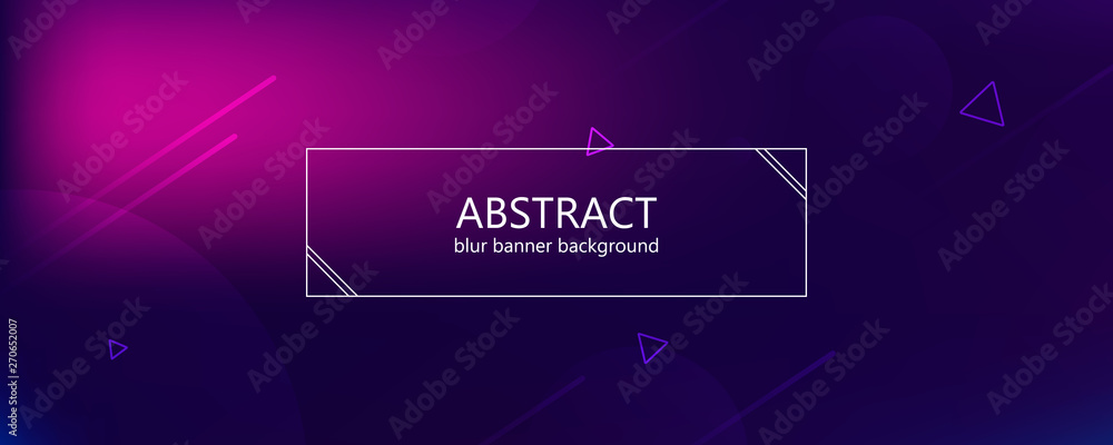 Abstract banner with gradient shapes 