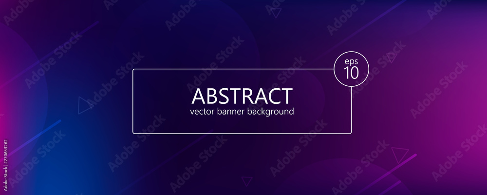 Abstract banner with gradient shapes Abstract banner with gradient shapes