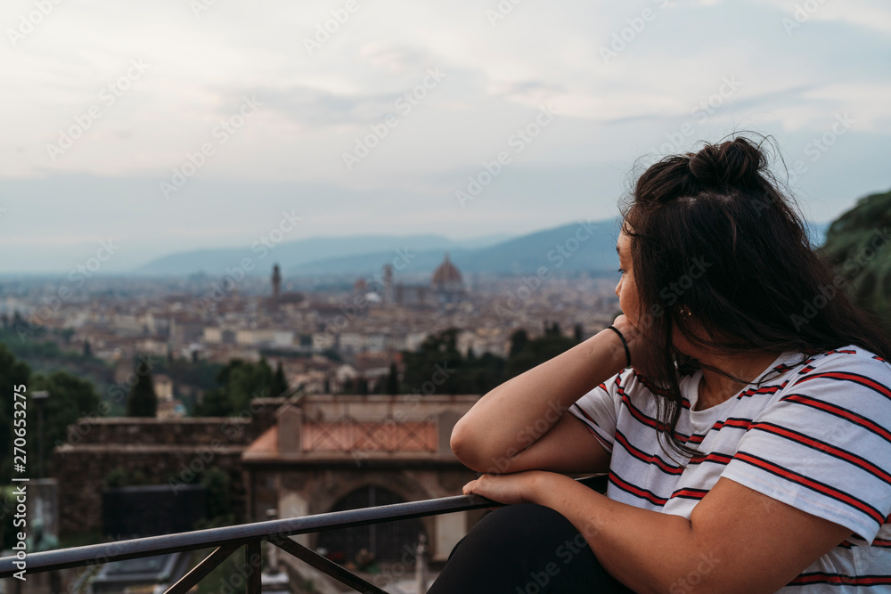 Asian tourist visiting Florence, Italy Asian tourist visiting Florence, Italy