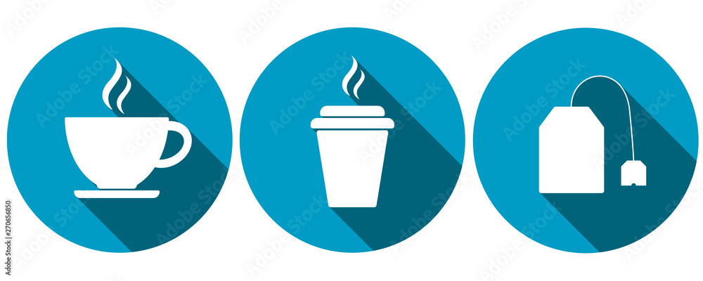 Symbols for coffee, trinks, tea Symbols for coffee, trinks, tea