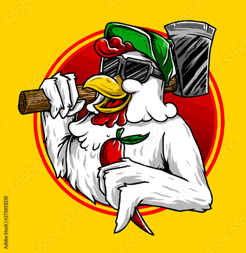 chicken mascot