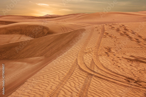 Desert sunset view, United Arab Emirates, Dubai