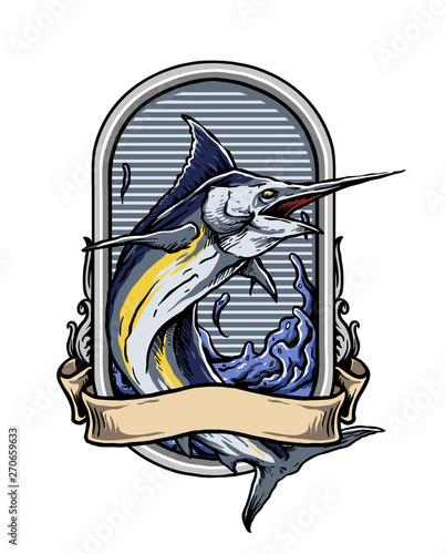 illustration of marlin fish
