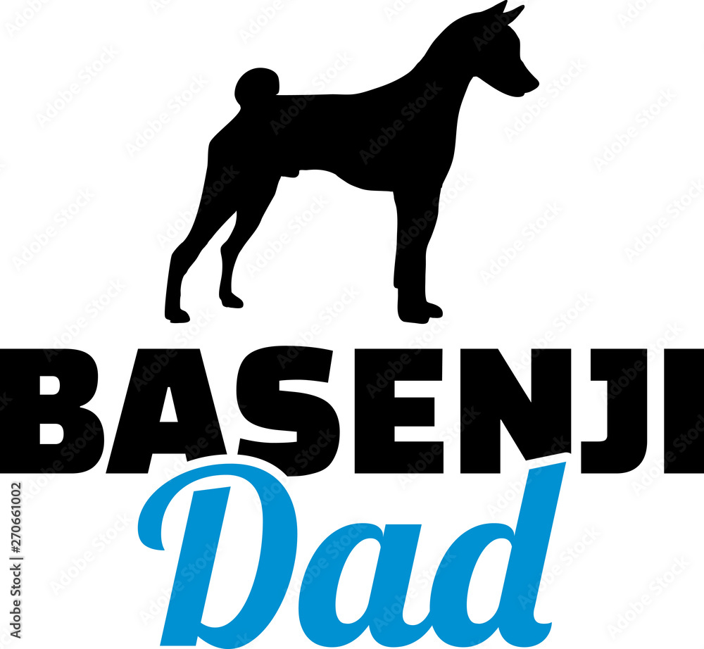 Basenji Dad blue