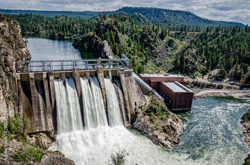 Long Lake Dam On The Spokane River. photo