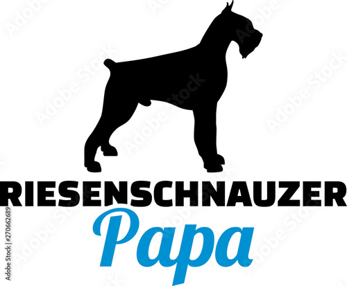 Giant Schnauzer dad blue german
