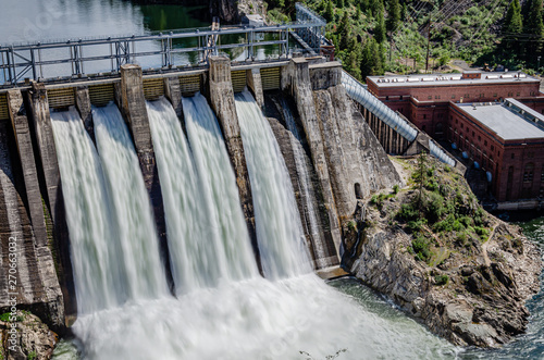 Long Lake Dam On The Spokane River.