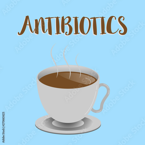 Word writing text Antibiotics. Business concept for Drug used in treatment and prevention of bacterial infections.