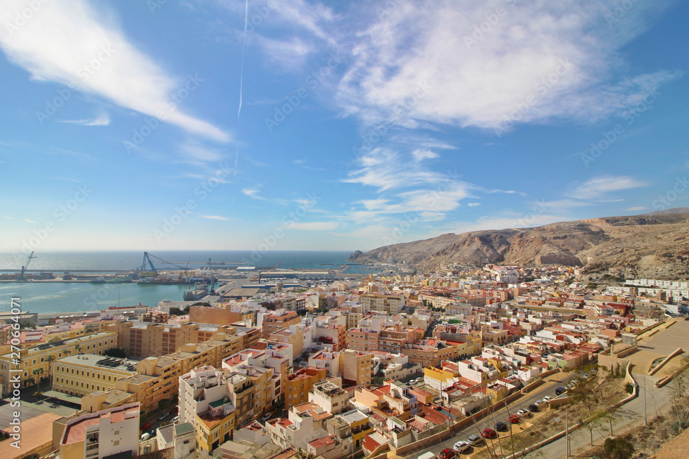 Panorámica de Almería, España