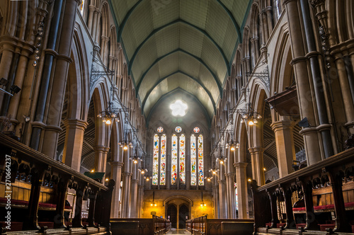 The interior of St Mary Abbot s church on Kensington High Street.