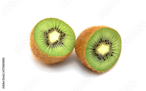 Fresh Kiwi Fruit isolated on white Background