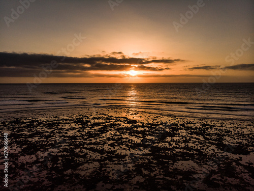 sunset on the beach