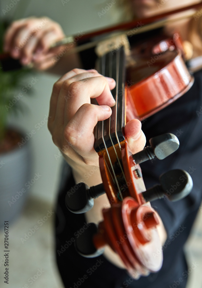 Classical player hands. Details of violin playing. Classical player hands. Details of violin playing.