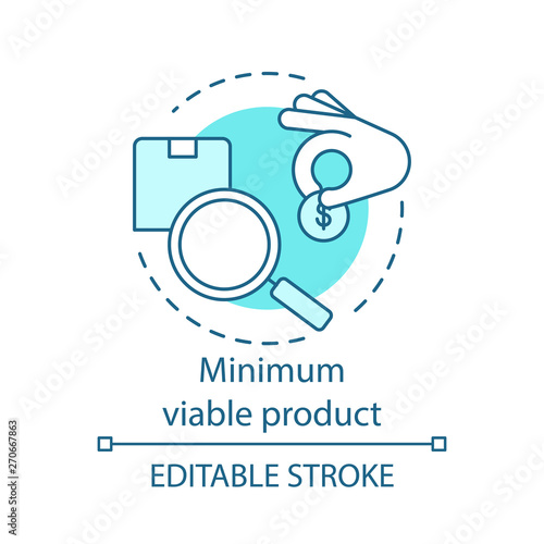 Minimum viable product concept icon