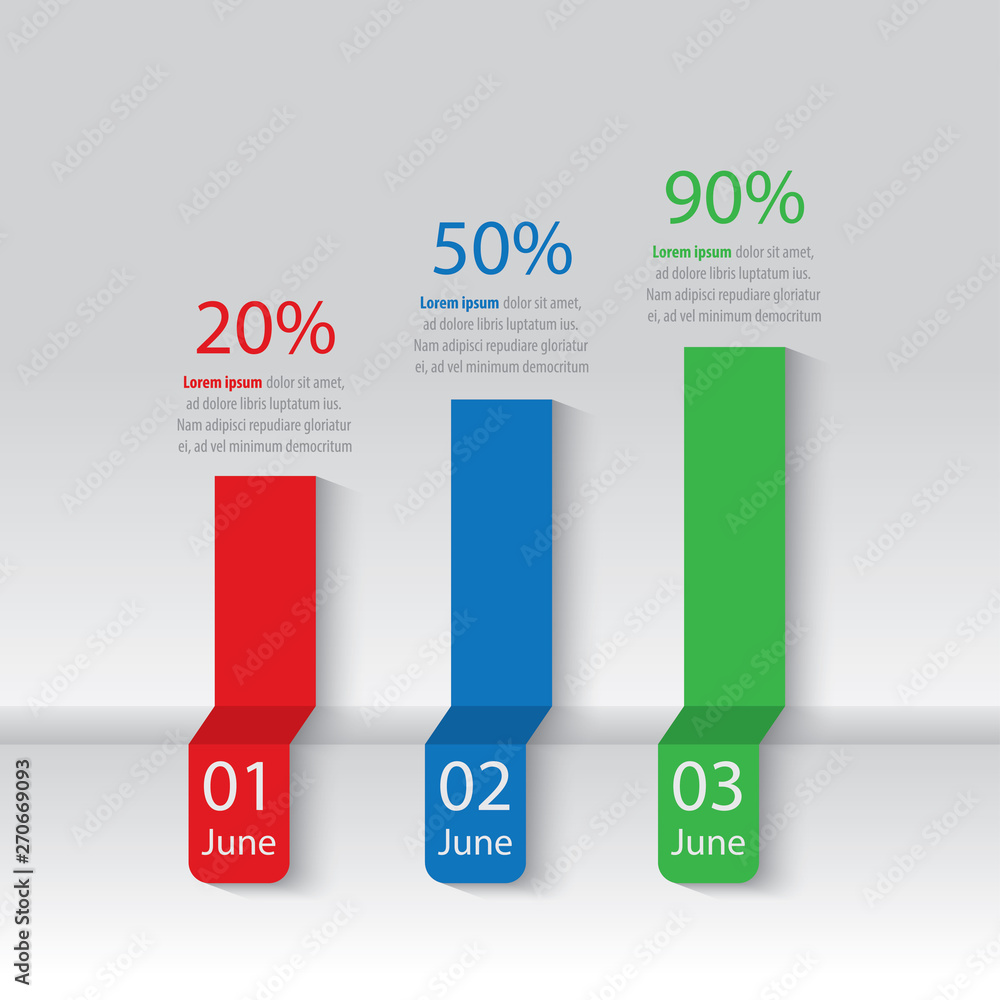 3 columns, chart, graph, Infographics management, finance, analytics, presentation. Vector illustration 3 columns, chart, graph, Infographics management, finance, analytics, presentation. Vector illustration