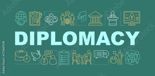 Diplomacy word concepts banner