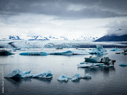 Iceberg lagoon at Jokulsarlon Iceland