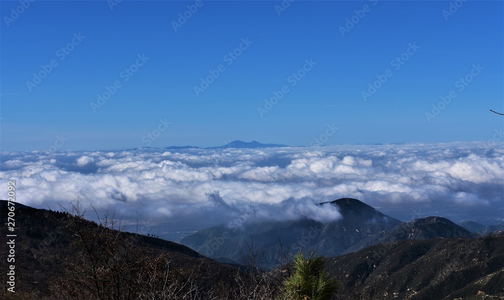 Clouds over San Bernardino Mountain Range
