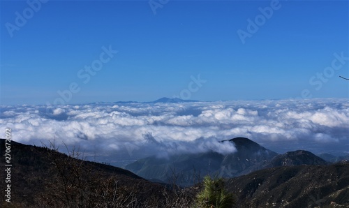 Fototapeta Naklejka Na Ścianę i Meble -  Clouds over San Bernardino Mountain Range
