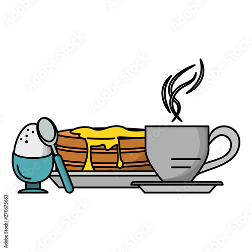 Breakfast morning food cartoons