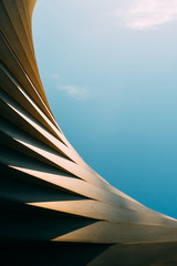 Architectural abstract design against sky