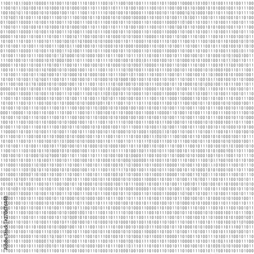 Binary code digital technology background. Computer data by 0 and 1. Algorithm Binary Data Code, Decryption and Encoding. Vector illustration
