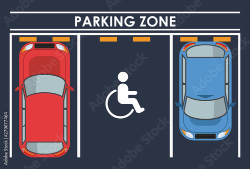 Parking zone topview