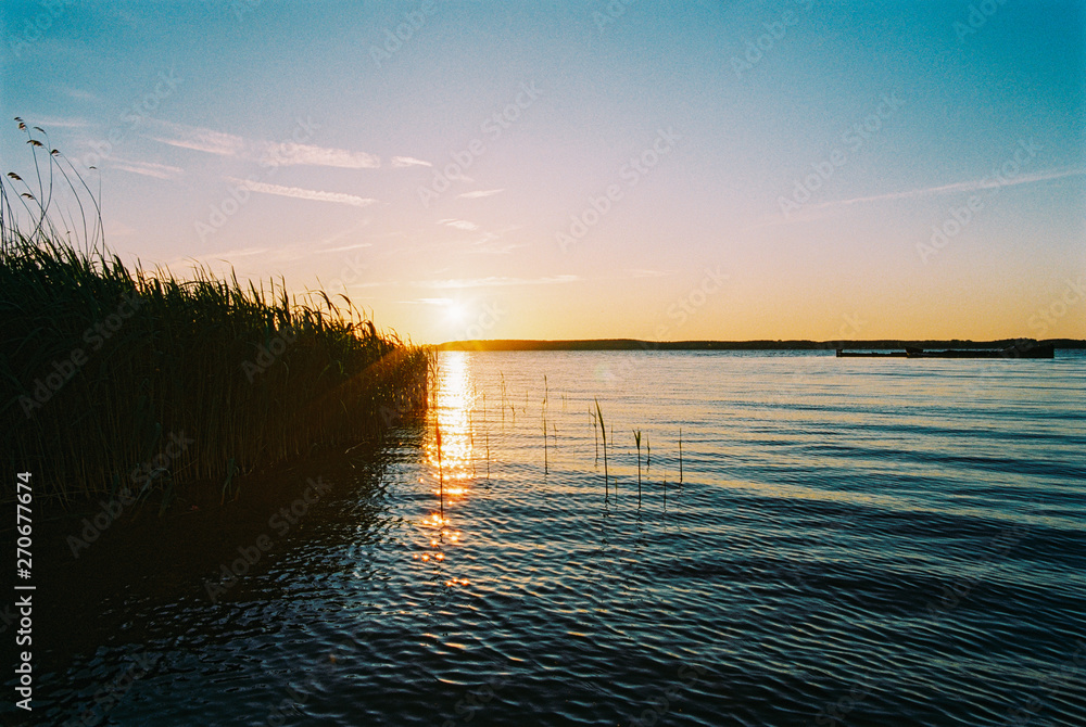 Beautiful Lakeshore Sunset Shot on Film Beautiful Lakeshore Sunset Shot on Film
