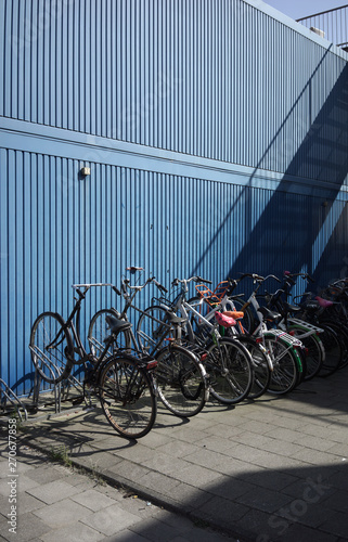 Container units used as temporary housing project in Amsterdam photo