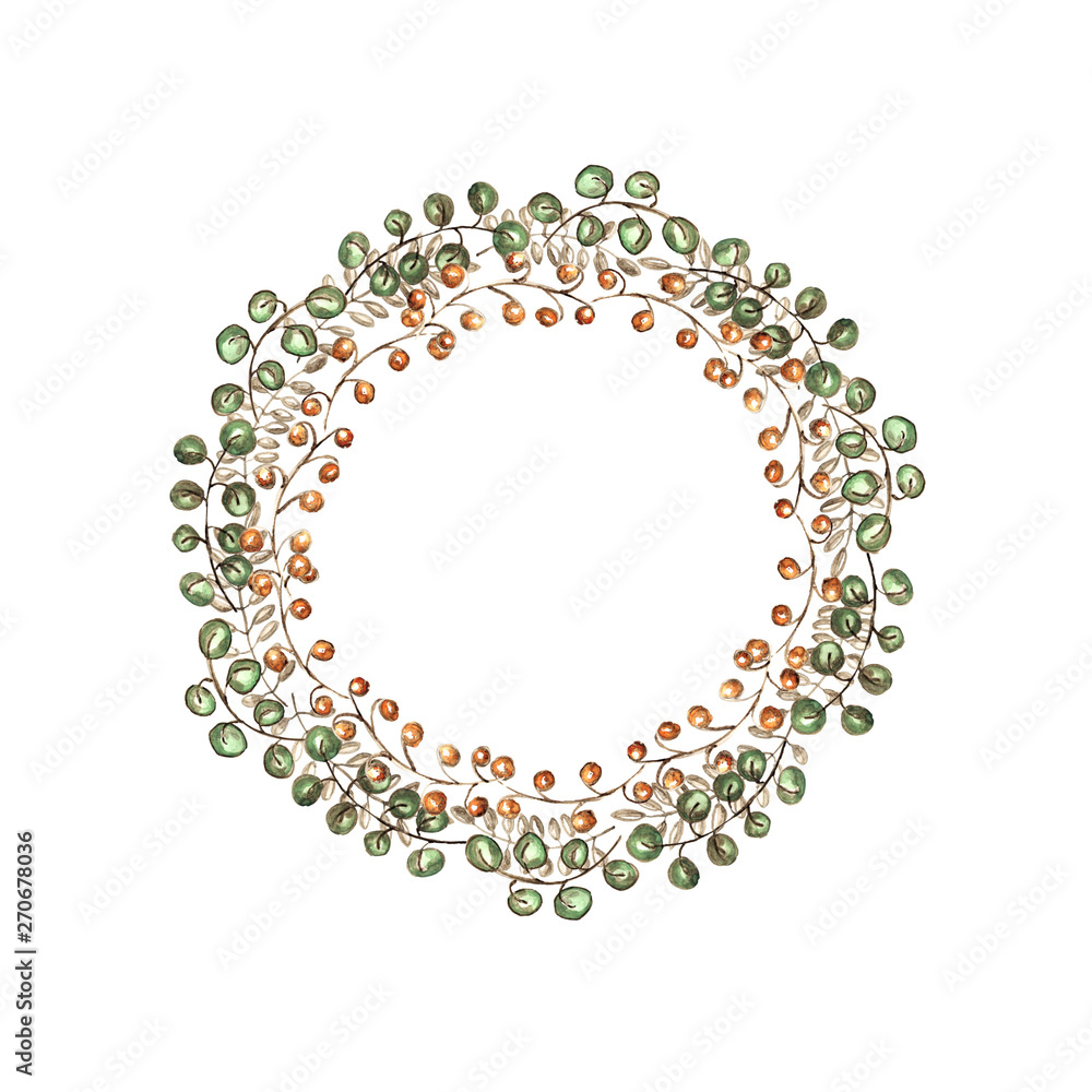 Obraz premium Rustic floral wreath