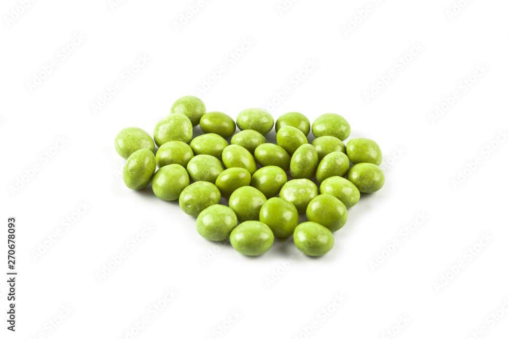 Green candies group isolated on white background. Green candies group isolated on white background.