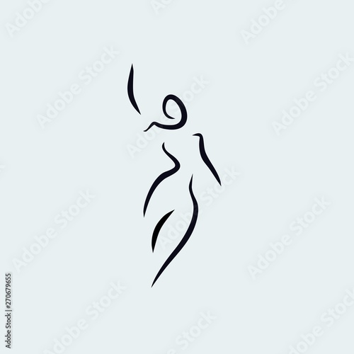 woman shape icon vector design