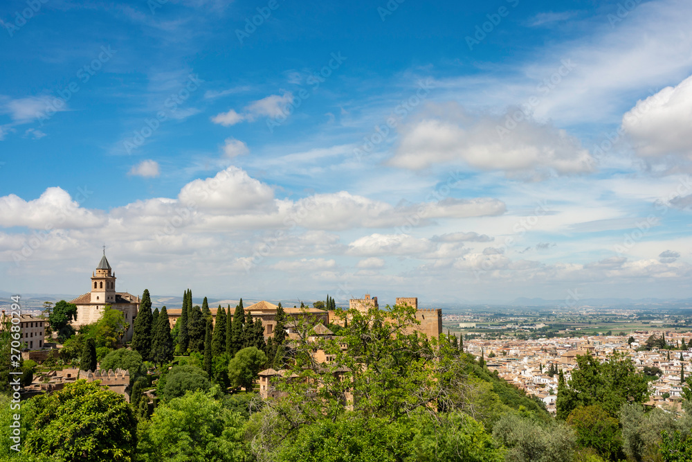 Nazrid Palaces of the Alhambra and the City - Granada, Spain