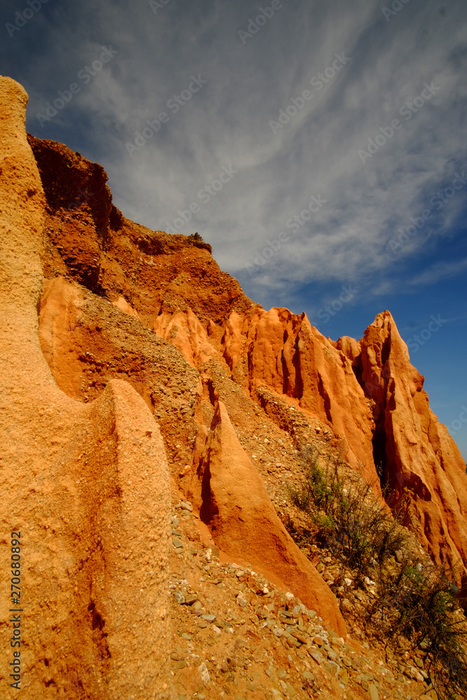 Fototapeta premium Red rocks on the Praia da Falesia - Falesia beach in Algarve, Portugal.