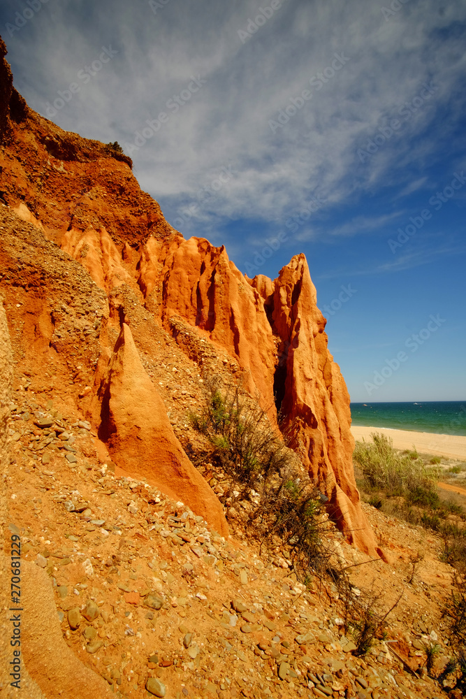 Praia da Falesia - Falesia beach in Algarve, Portugal.