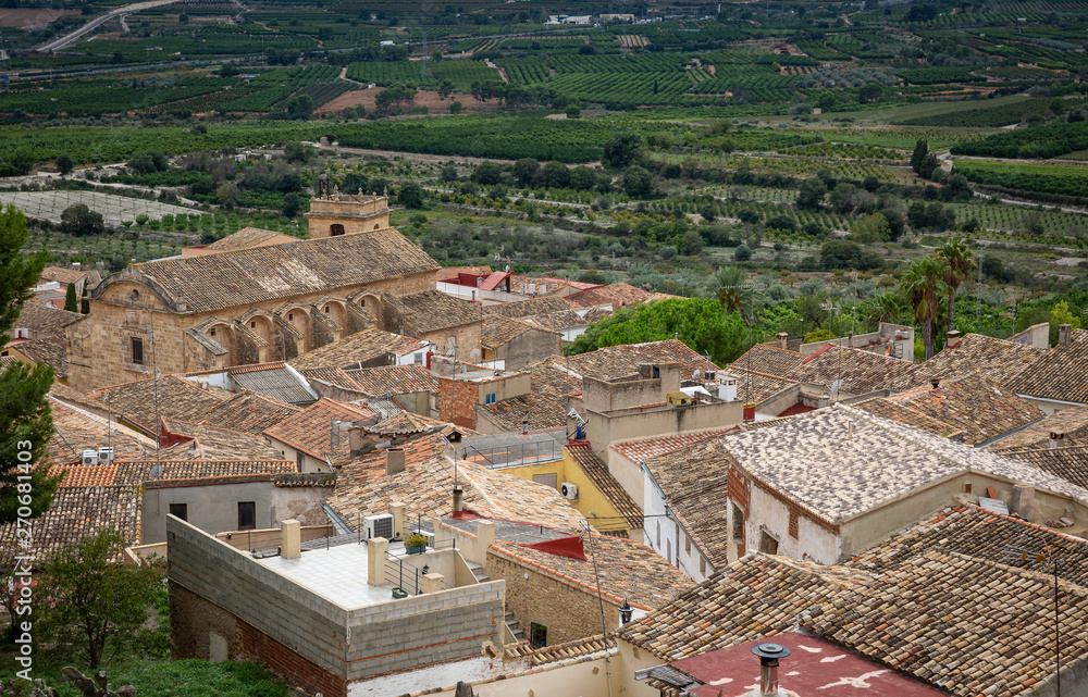 a view over Montesa town, Valencian Community, Spain