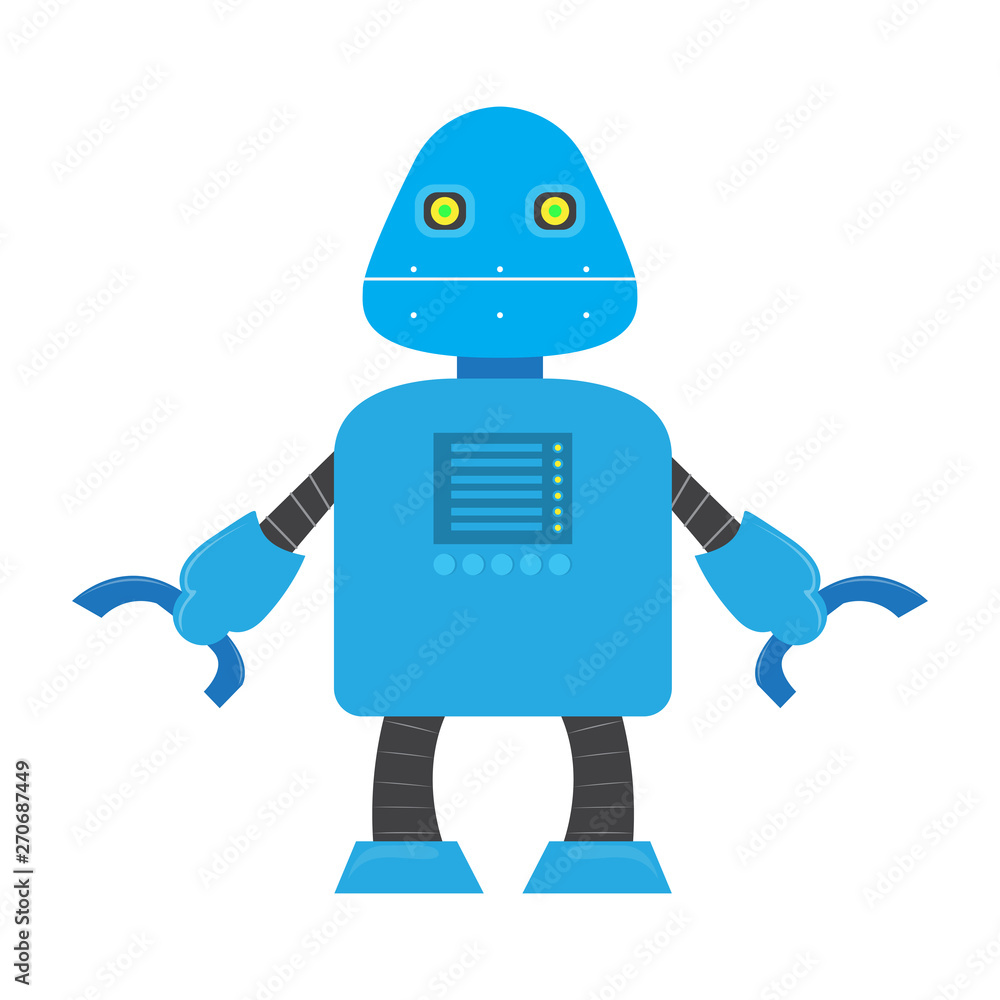 Isolated robot toy for kids - Vector illustration