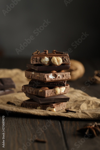 belgian chocolate stack