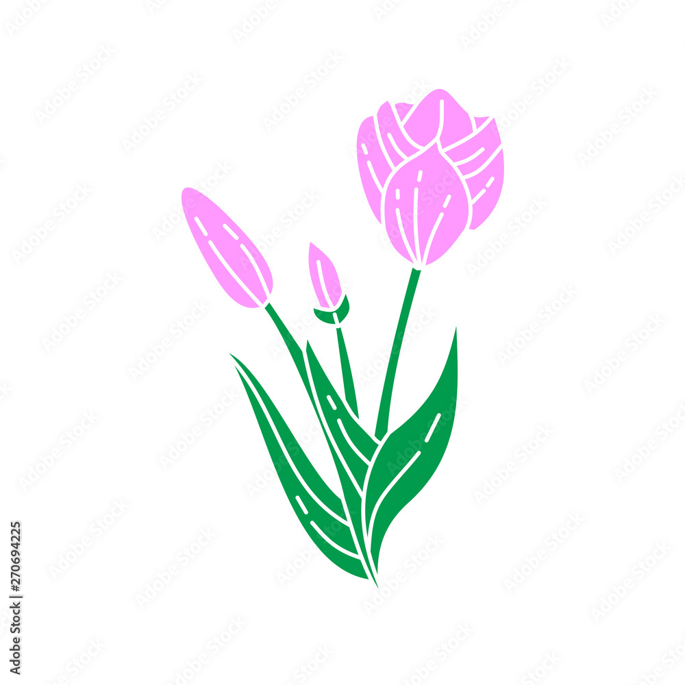 Flower Leaf Illustration Design Template Vector Flower Leaf Illustration Design Template Vector