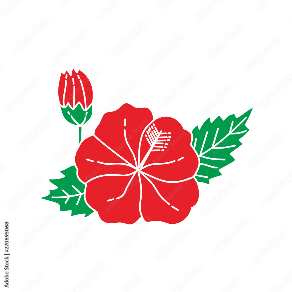 Obraz premium Flower Leaf Illustration Design Template Vector