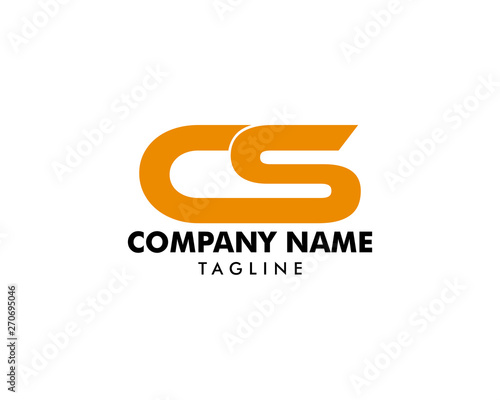 Initial Letter CS Design Logo