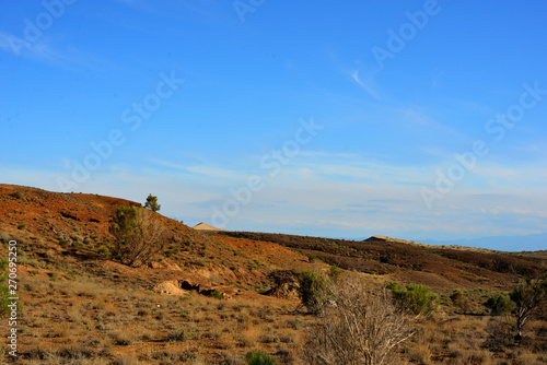 Desert landscape surrounding Singing Dune in Altyn-Emel