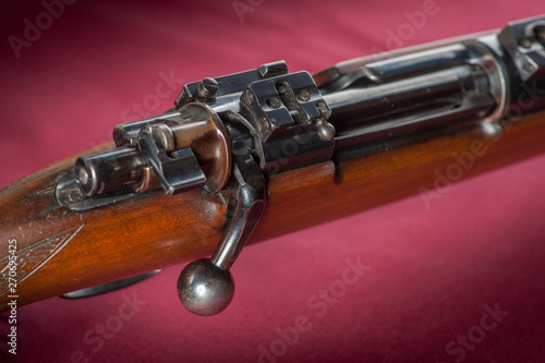 Firearm Bolt Action - Rifle Action Close-Up photo