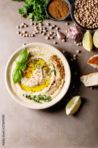 Hummus with olive oil