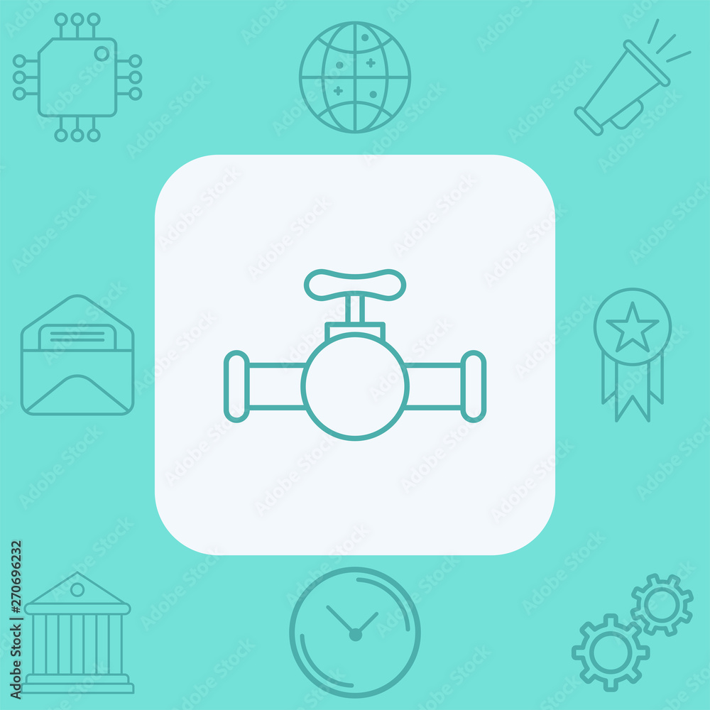 Water tap vector icon sign symbol Water tap vector icon sign symbol
